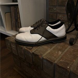 FootJoy Classic White and Dark Brown Oxfords
